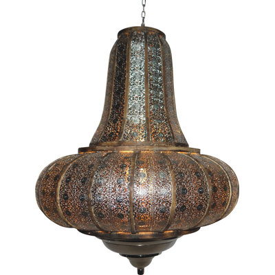 Genoa 1 - Light Bronze Teardrop Pendant