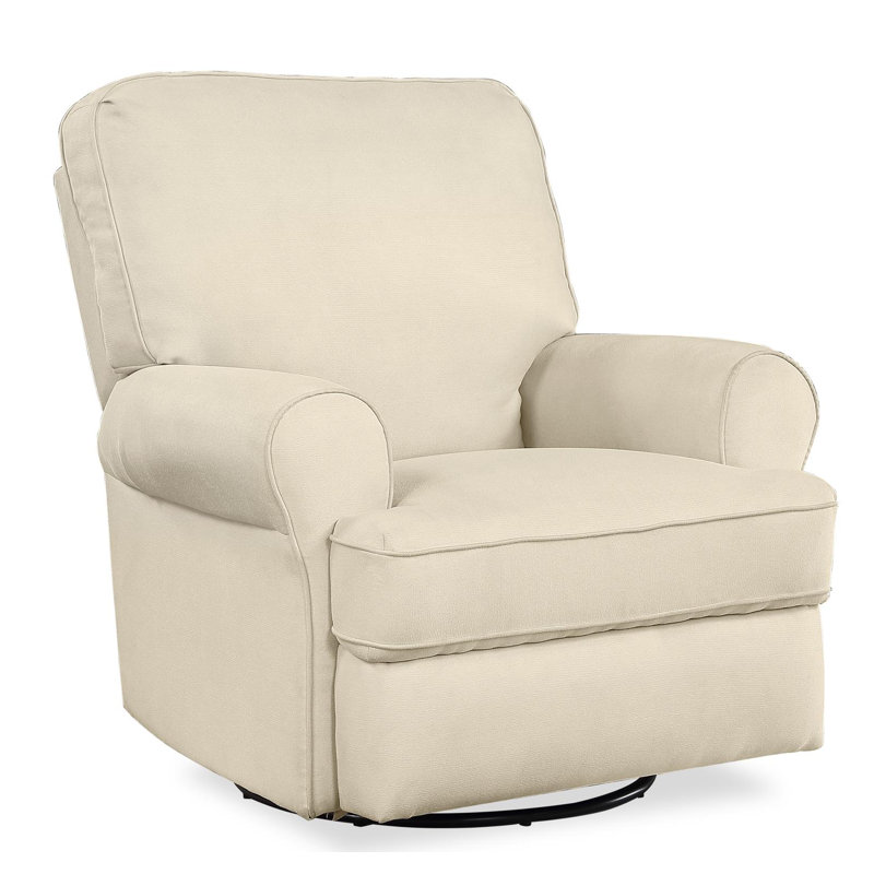 Brunswick Upholstered Swivel Reclining Glider, Beige