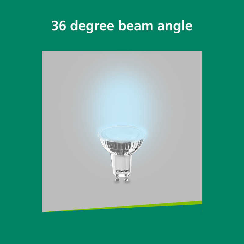 Sylvania RefLED Superia RT ES50 LED GU10 Spotlight Bulb 4.5W (50W Equivalent) Daylight Dimmable Clear, 360 Lumens