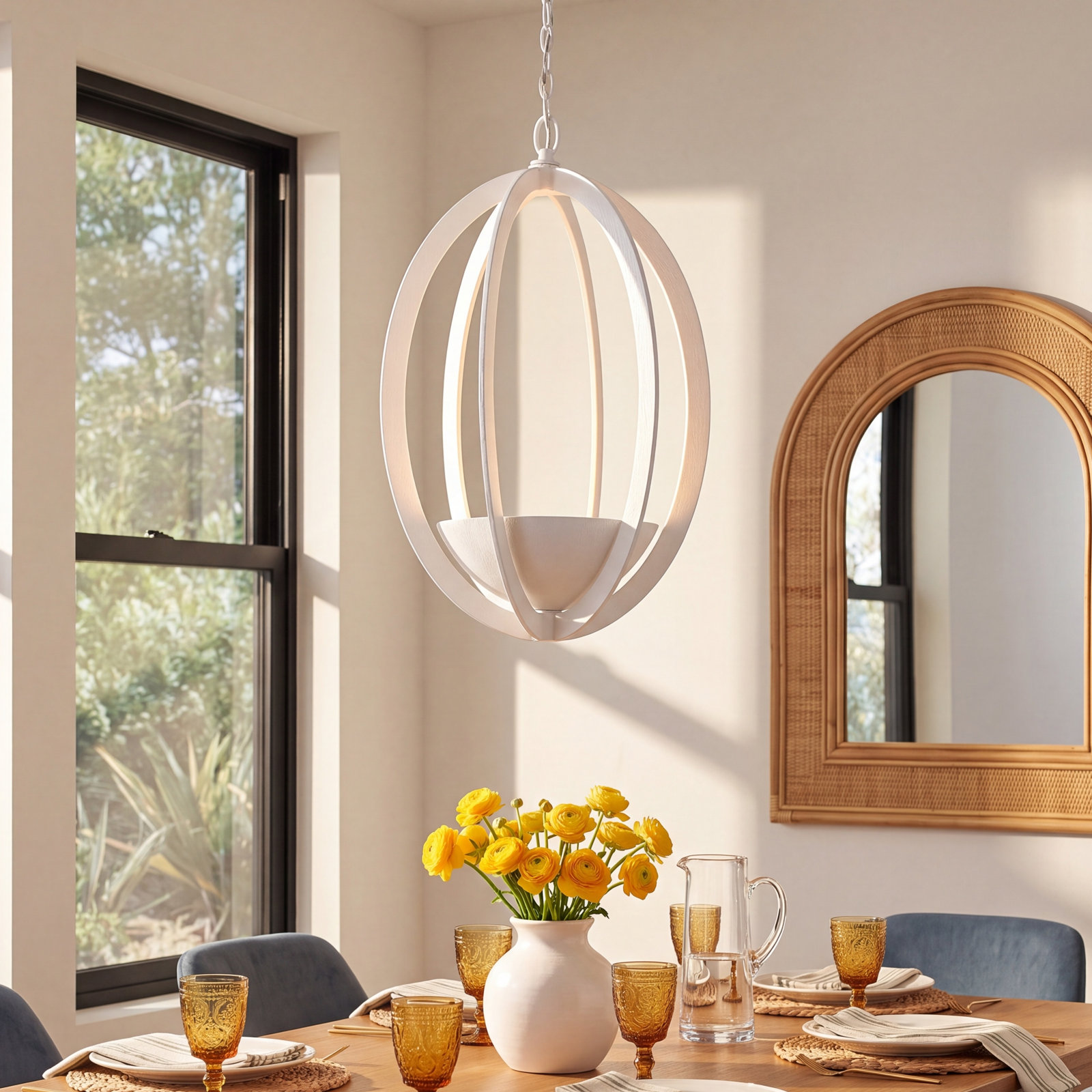 Iron 2-Light Chandelier