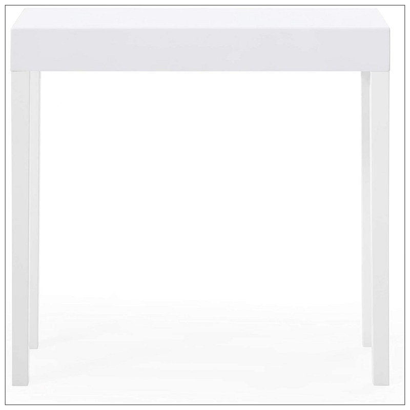 Console moderne, canapé Amy, blanc