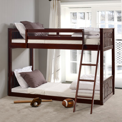 Austine Twin Over Twin Solid Wood Standard Bunk Bed by Harriet Bee