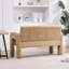 Fauteuil nordique moderne en chenille jaune avec accoudoirs doubles pour balcon de chambre à coucher et de salon