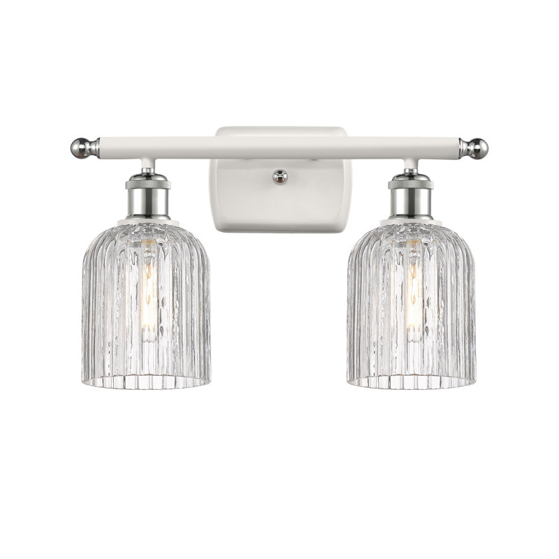 Éclairage pour meuble-lavabo à 2 lumières à intensité variable Northgate, Chrome poli blanc