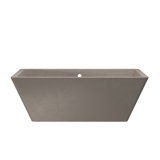 Mendocino 66" x 34" NativeStone Freestanding Soaking Cement Bathtub