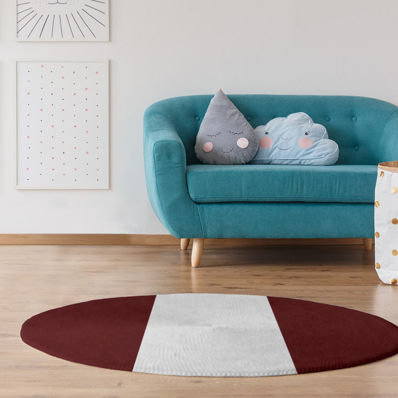 Tapis de zone rouge, Rond 5 pi