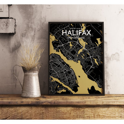 « halifax city map », impression