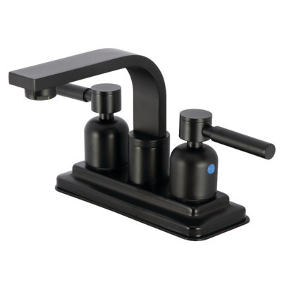 Kingston Brass Concord Two-Handle 2-Hole Deck Mount 4" Centerset Bathroom Faucet with Push Pop-Up