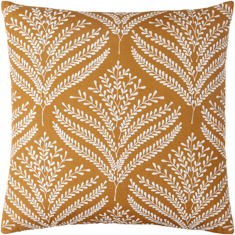 Eliana Accent Pillow, Square 20", Tan, Duck Down