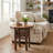 Fireside Lodge Hickory Log Octagon End Table - Espresso-752906624