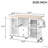 Kitchen Island Storage Trolley Cart with Dropleaf Top, Towel/Spice Rack