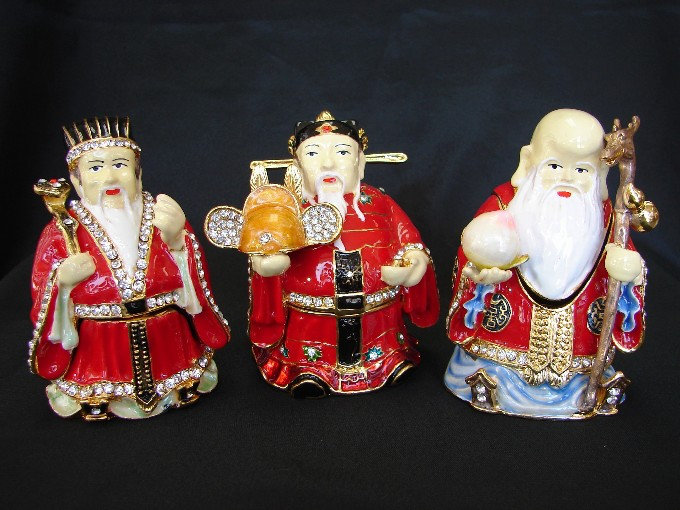 Figurine Bejeweled Fuk Luk Sau