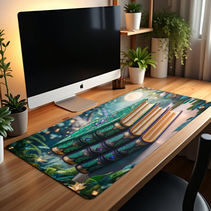 Polyester Desk Pad, 14.4x12.1