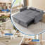 Zerrick 55'' Velvet Sleeper Sofa