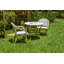Ensemble de 3 chaises bistro blanches Sierra