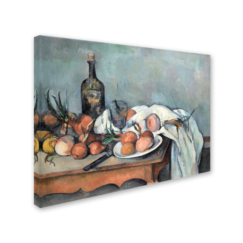 «Still Life With Onions», reproduction sur toile tendue, H 18 po x l 24 po