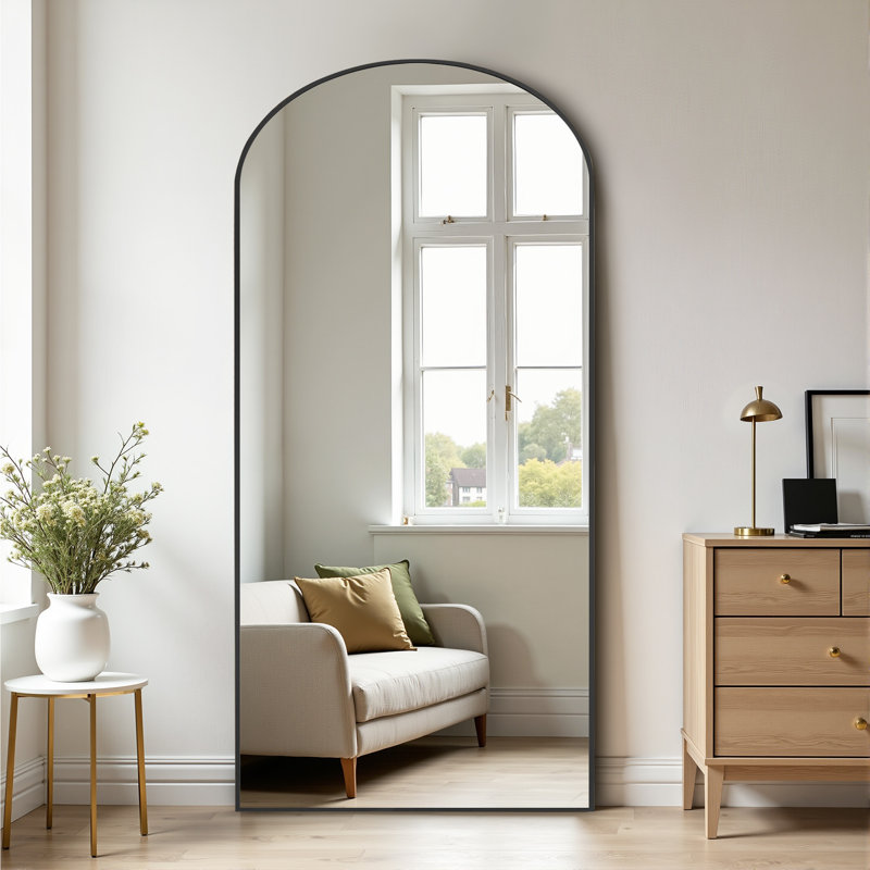 Grand miroir mural pleine grandeur, 71 po x 31 po, Noir