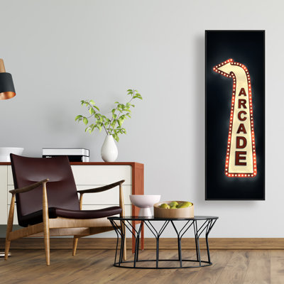 Arcade - Toile encadrée rétro pour homme