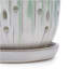 Set of 2 Ceramic Flowerpot with Drainage Hole, 8" Modern Planter for Patio, Garden, Windowsill-479579275