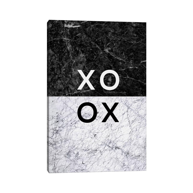 XO B&W - Wrapped Canvas Print, 101.6cm H x 66.04cm W x 1.91cm D