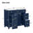 36-Inch Blue Bathroom Vanity With Ceramic Sink, Solid Wood Frame, Soft-Close Doors, And Ample Storage Solutions-67409530-67409477