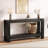 63" Entryway Console Table, 2 Tier Narrow Long Sofa Table, Wooden Behind Couch Table, Entry Foyer Table for Living Room, Hallway, Brown-2092444992