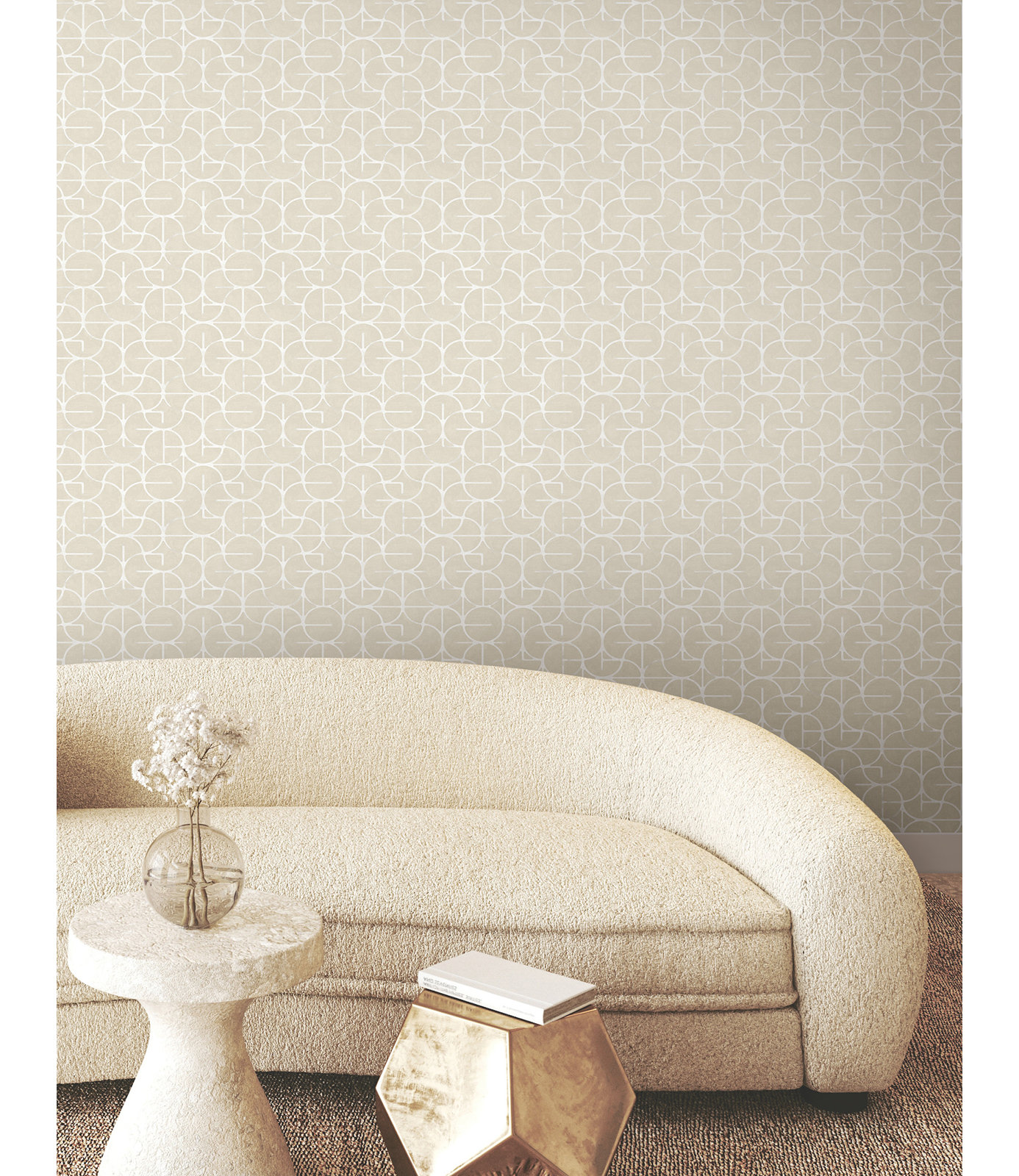 Teddy Wallpaper Double Roll, Beige