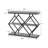 3-Tier Industrial Entryway Table with Storage, Console Sofa Table with Open Shelves, Diamond-Shaped Metal Frame-1550444848