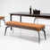 Kadlecz Polyester Blend Upholstered Bench