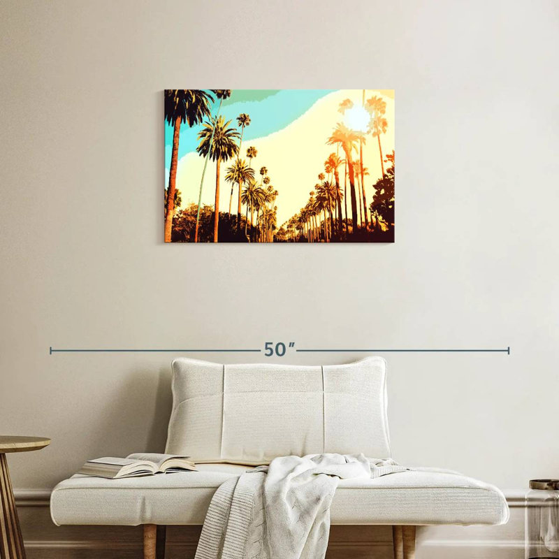 Palmiers Harnek, Californie, H 20 po x l 30 po