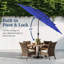 Parasol de patio à 3 niveaux-130904416