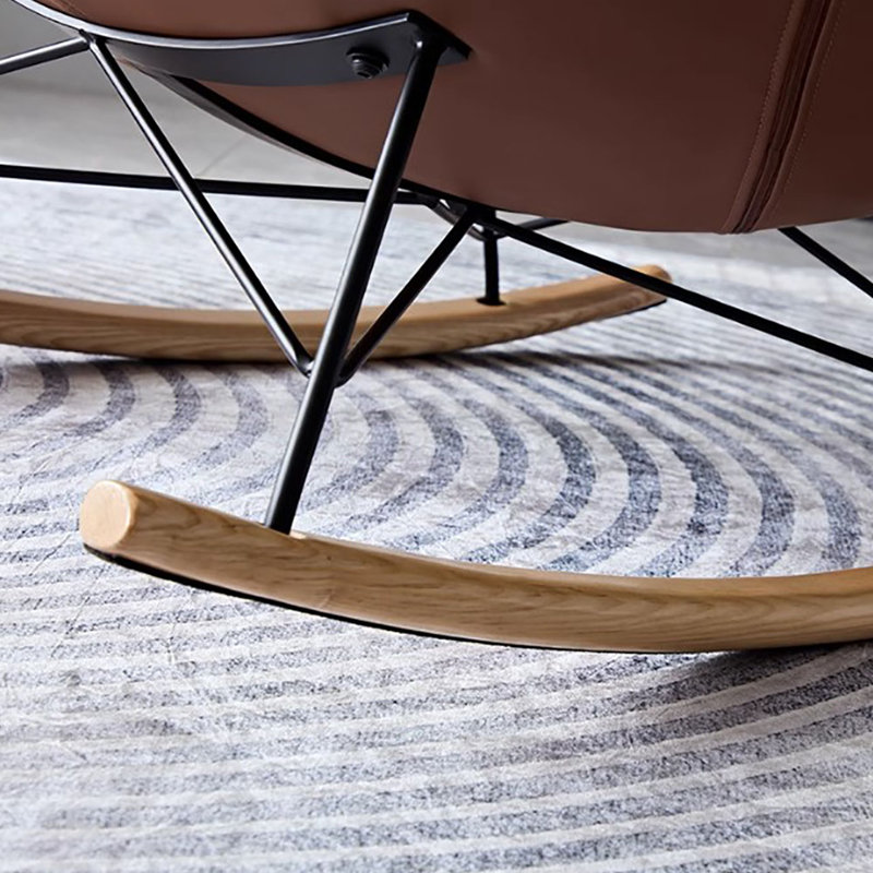 Italian light luxury cloth leisure rocking chair