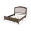 Lit-bateau en bois noyer-353765202