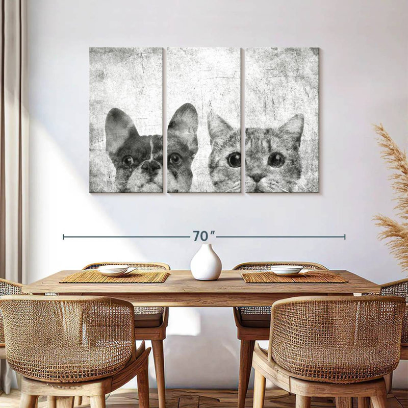 Brampt Pets Black And White, 36" H x 57" W