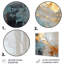 Or et gris, formes liquides modernes III - décoration murale abstraite en métal-304646124