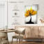 Harnek Abstract Splattered Yellow Tree-108226488