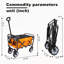 Chariot pliable à roulettes pliable avec roues-112369161