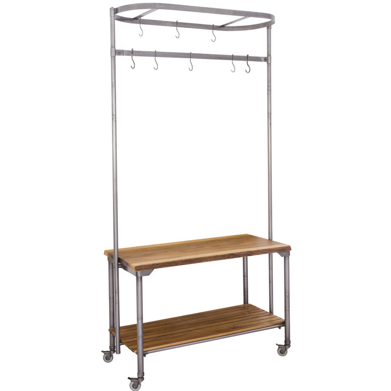 Kaliyah Solid Wood Top Kitchen Island