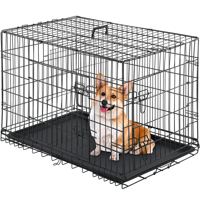 Cage pour chien Laroche, Grand (H 29,5 po x l 42 po x P 26,7 po)