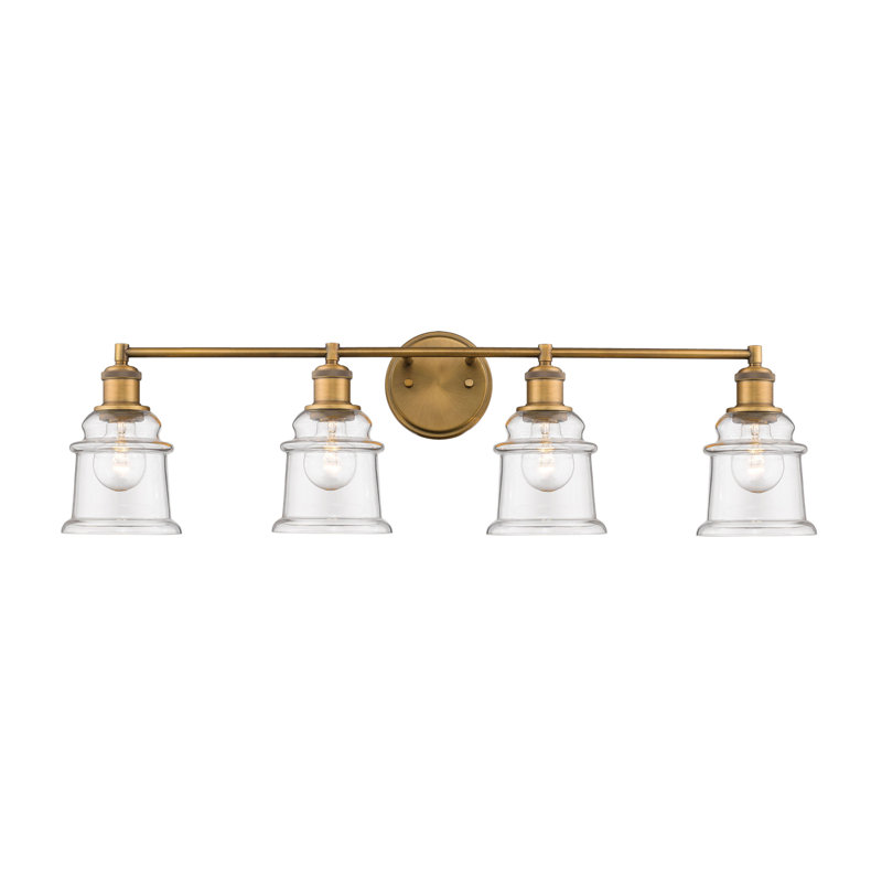Éclairage de salle de bain à intensité variable 4 lumières Emily, Bronze héritage