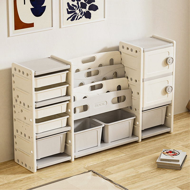 Organisateur de rangement de jouets pour enfants avec bacs amovibles pour le rangement et le jeu organisé