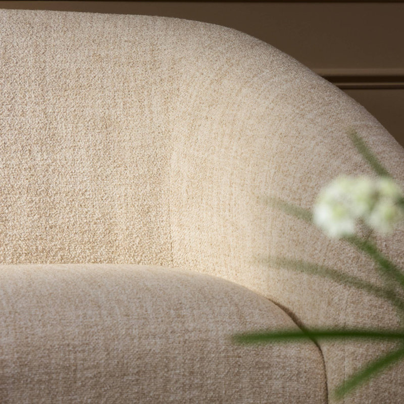 Channing Sofa, Yuma Cream Performance Textured Weave