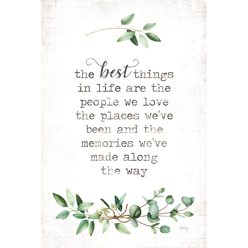 " The Best Things " by Marla Rae, 18" H x 12" W, No, Wrapped Canvas