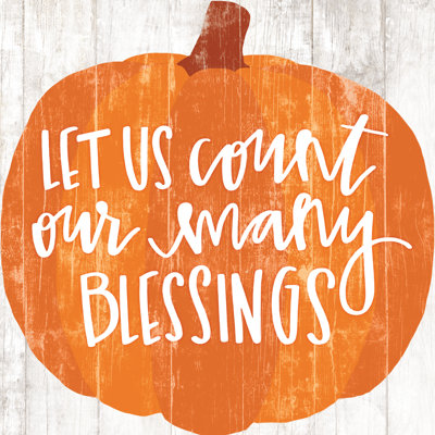 Blessings Pumpkin - Wrapped Canvas Print