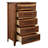 Fireside Lodge Heartland Walnut Five Drawer Chest - Value