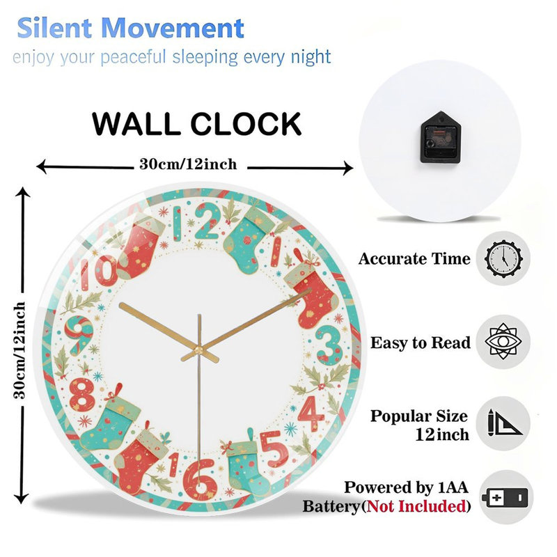 Horloge murale 12 po
