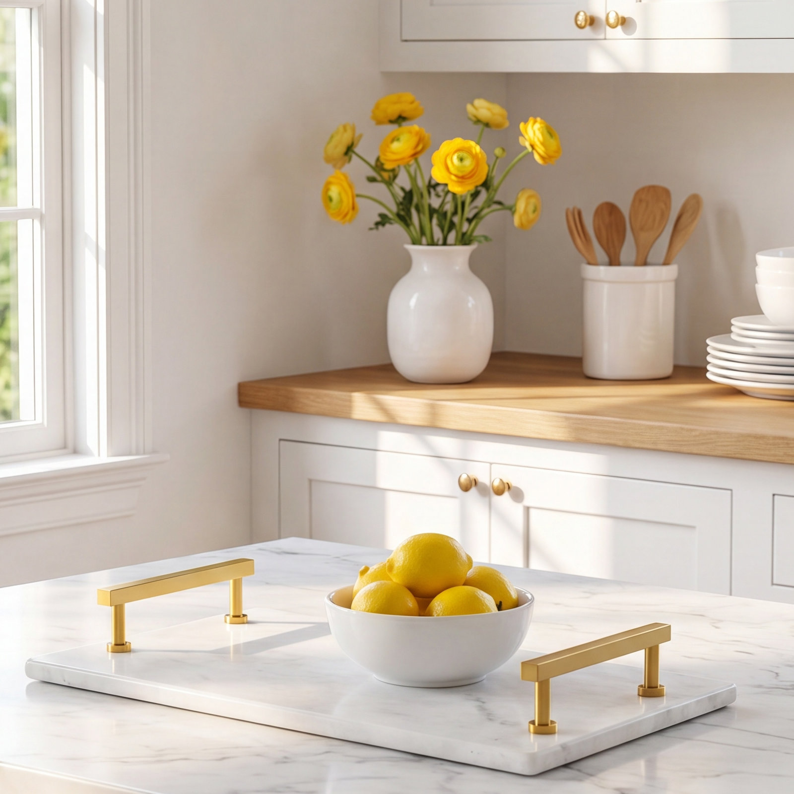 Genuine Marble Serving Tray