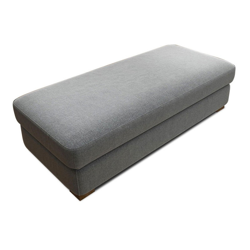 Banc rembourré gris, Gris
