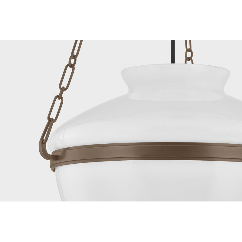Paradigm Pendant by Lauren Liess x Troy, 25.75" H x 4.75" W x 0.75" D, 25W, Bronze