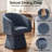 Swivel Barrel Accent Chair, Soft Chenille Fabric, Deep Cushioned Seat-1856073275